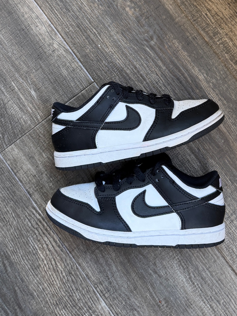 Nike panda dunk low white black 13c